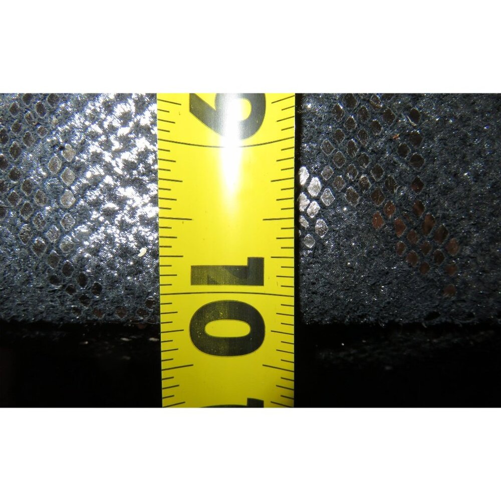 FOSSIL Megan Silver & Black Metallic Python Embossed Leather Backpack & Key - Picture 12 of 15